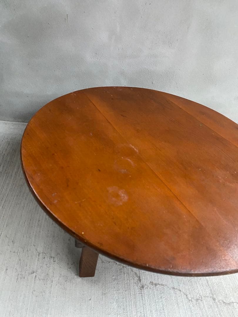 再値下げ‼️昭和レトロなちゃぶ台　折りたたみ式　コンパクト　アンティーク和物