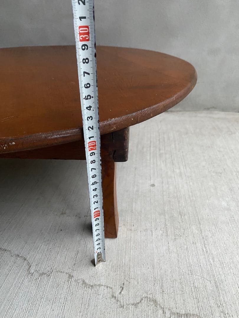 再値下げ‼️昭和レトロなちゃぶ台　折りたたみ式　コンパクト　アンティーク和物