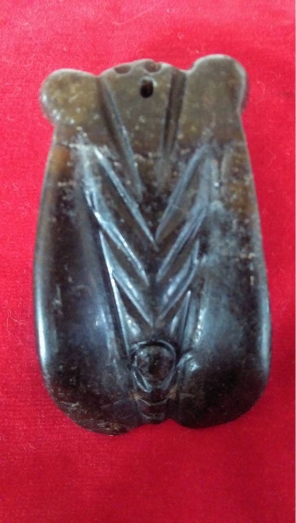 中国　古玉　蝉