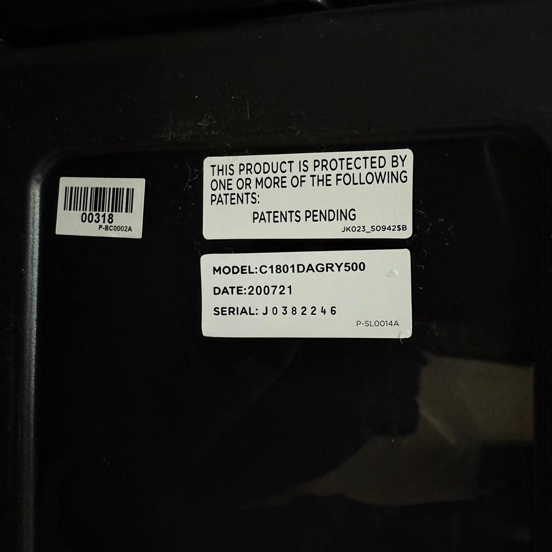 【極美品】Joie チャイルドシート アイ・アーク360°キャノピー付 グレー