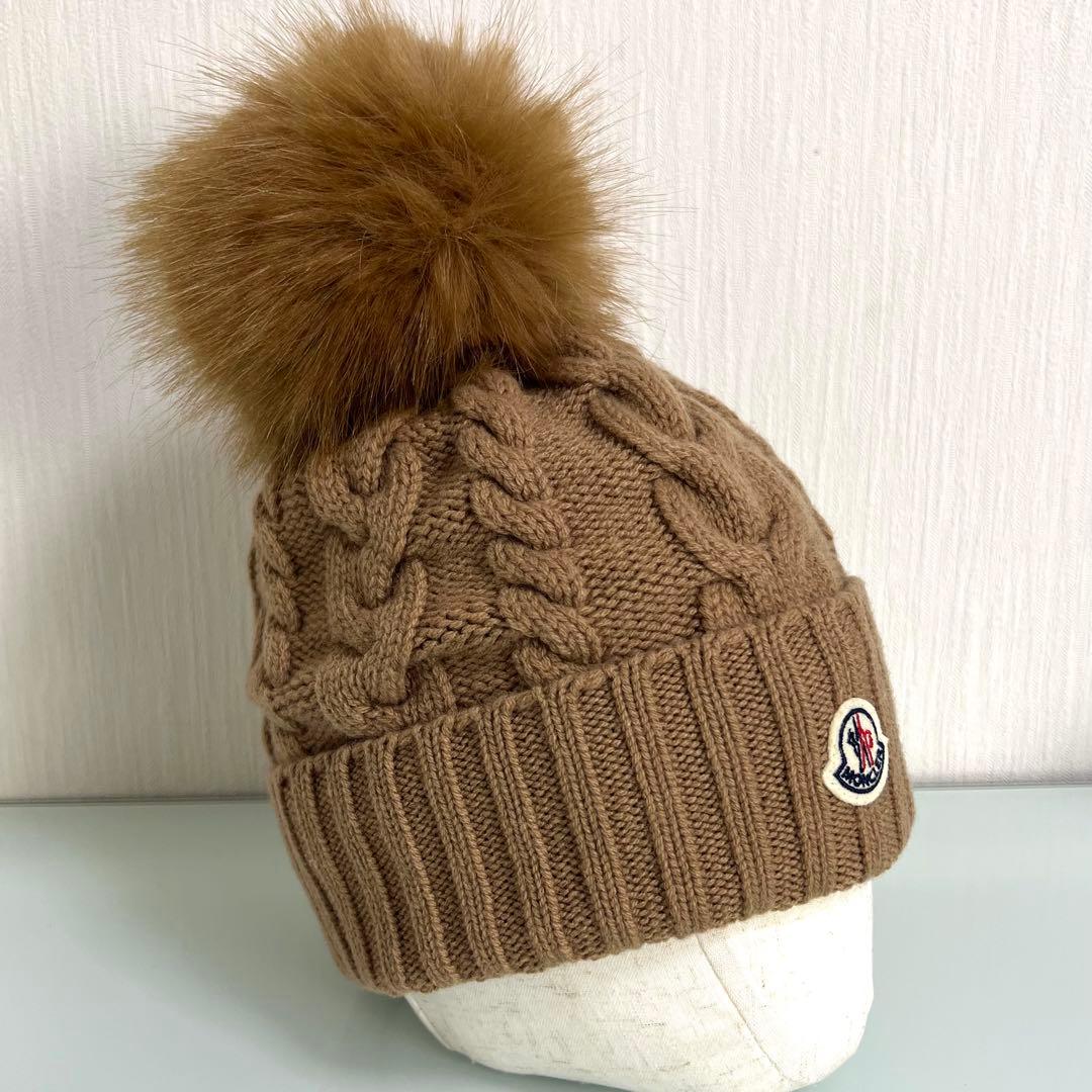 『極美品』MONCLER BERRETTO カシミヤ混 ニット帽