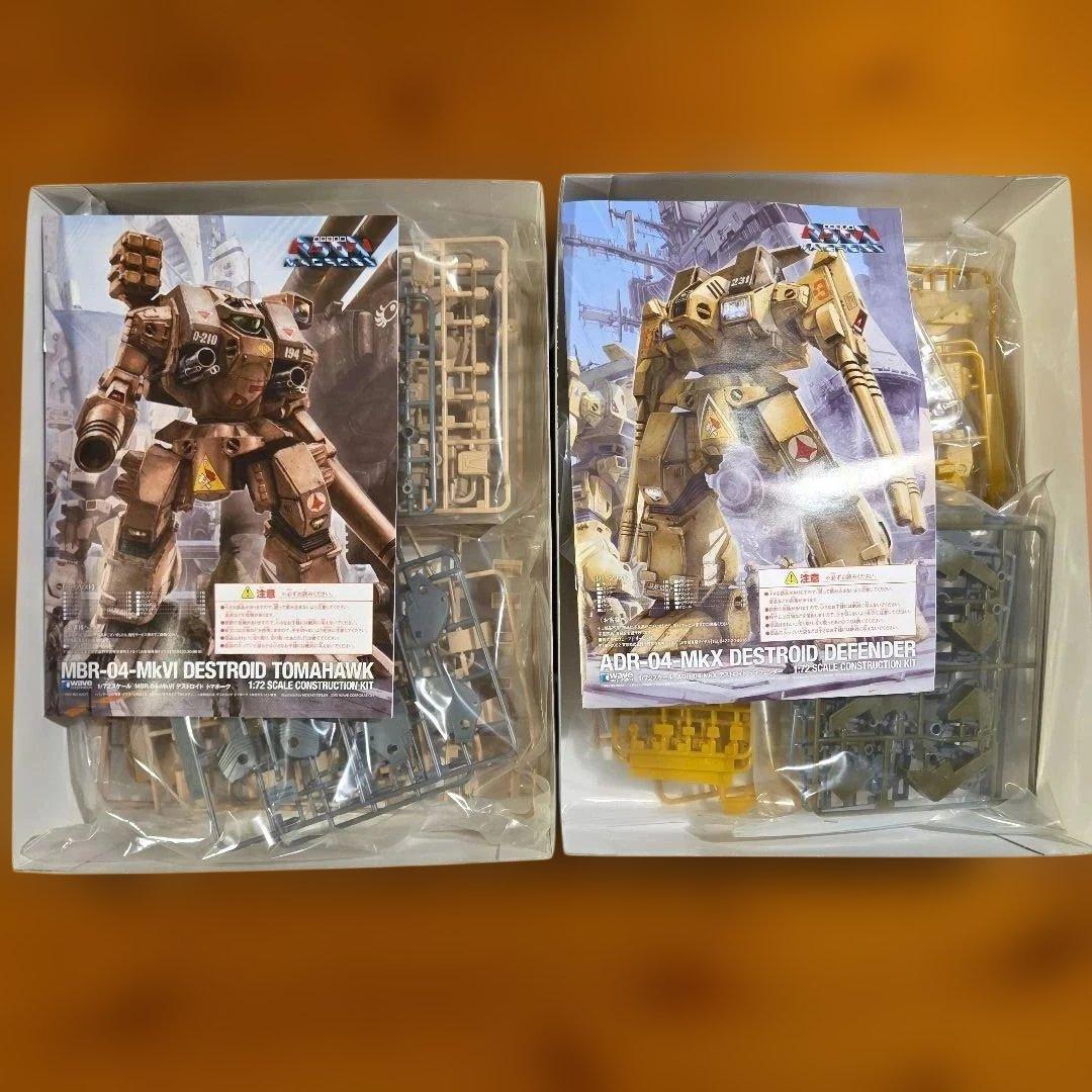 wave 1/72 マクロス デストロイドトマホーク・ディフェンダー2個セット