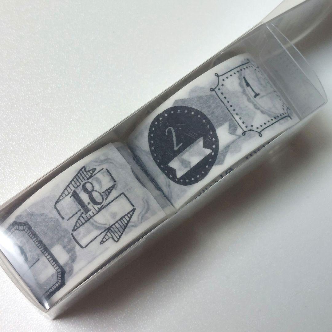 【新品】水性ペンで書けるマスキングテープ　日付　イルミリー　ペン　スタンプ