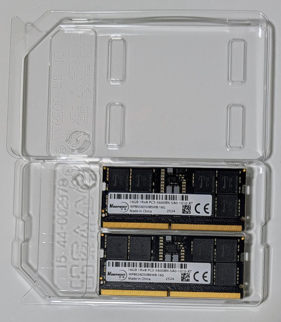 E*9様 16GBx2=32GB DDR5-5600 SODIMM