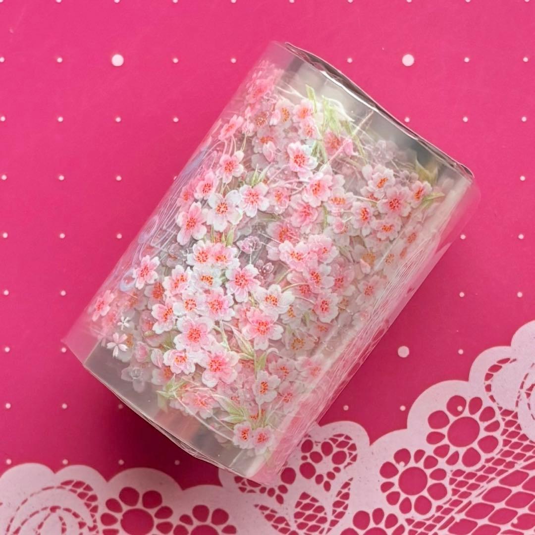 贝壳光 情书 5.8cm×6m 海外マスキングテープ　海外マステ　花