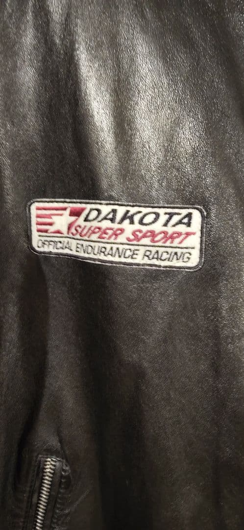 DAKOTA×GULF ブラック ストライプレザージャケット