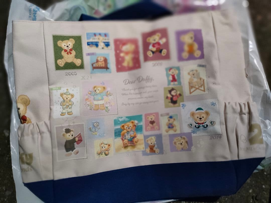 20周年ダッフィー トートバッグ　ラスト