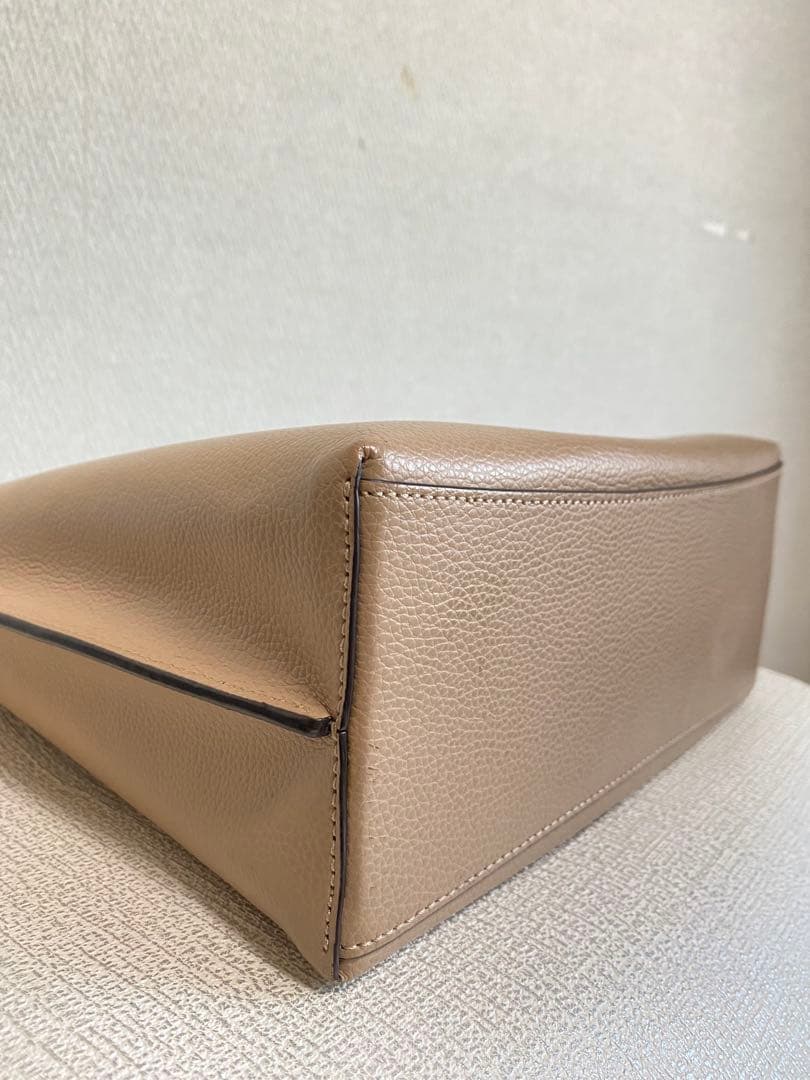 COACHコーチ モリートート ショルダーバッグ 2way レザー ベージュ