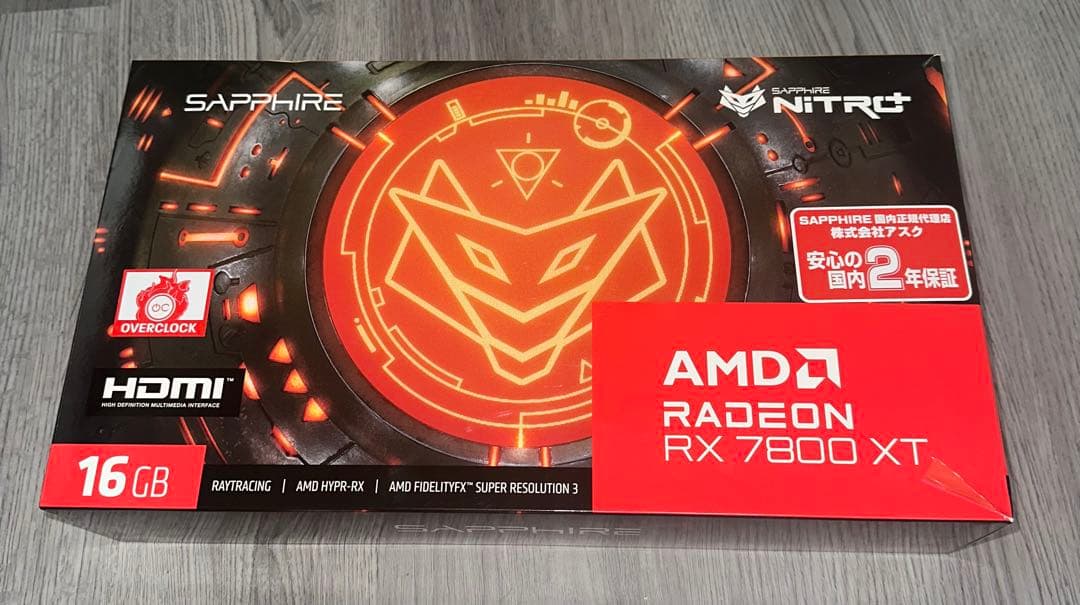 グラフィックボード・グラボ・ビデオカード Sapphire Nitro+ Radeon RX 7800 XT 16GB