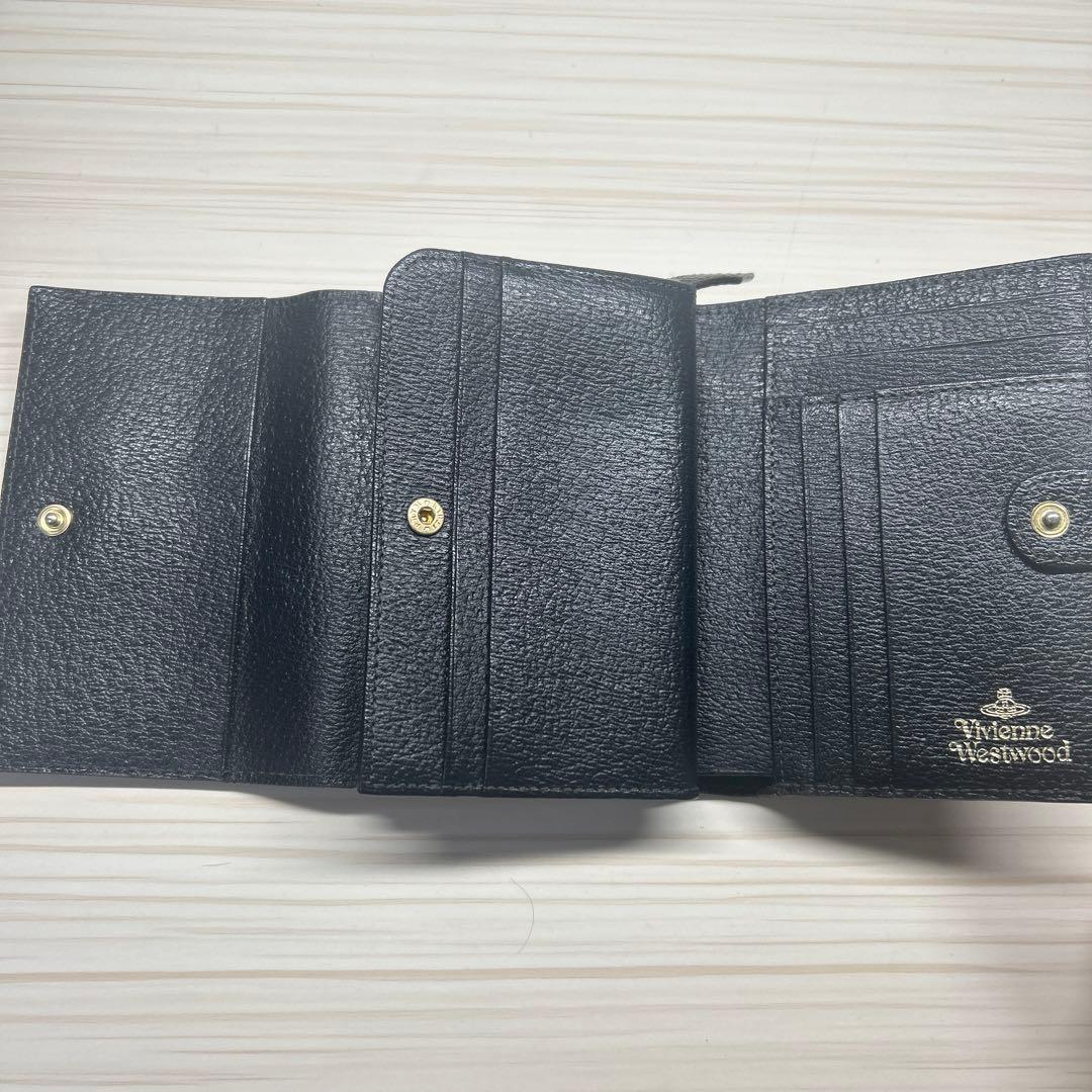 Vivienne Westwood レザー三つ折り財布 黒
