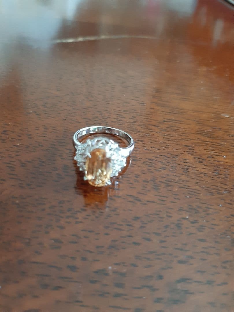 インペリアルトパーズダイヤモンドリング