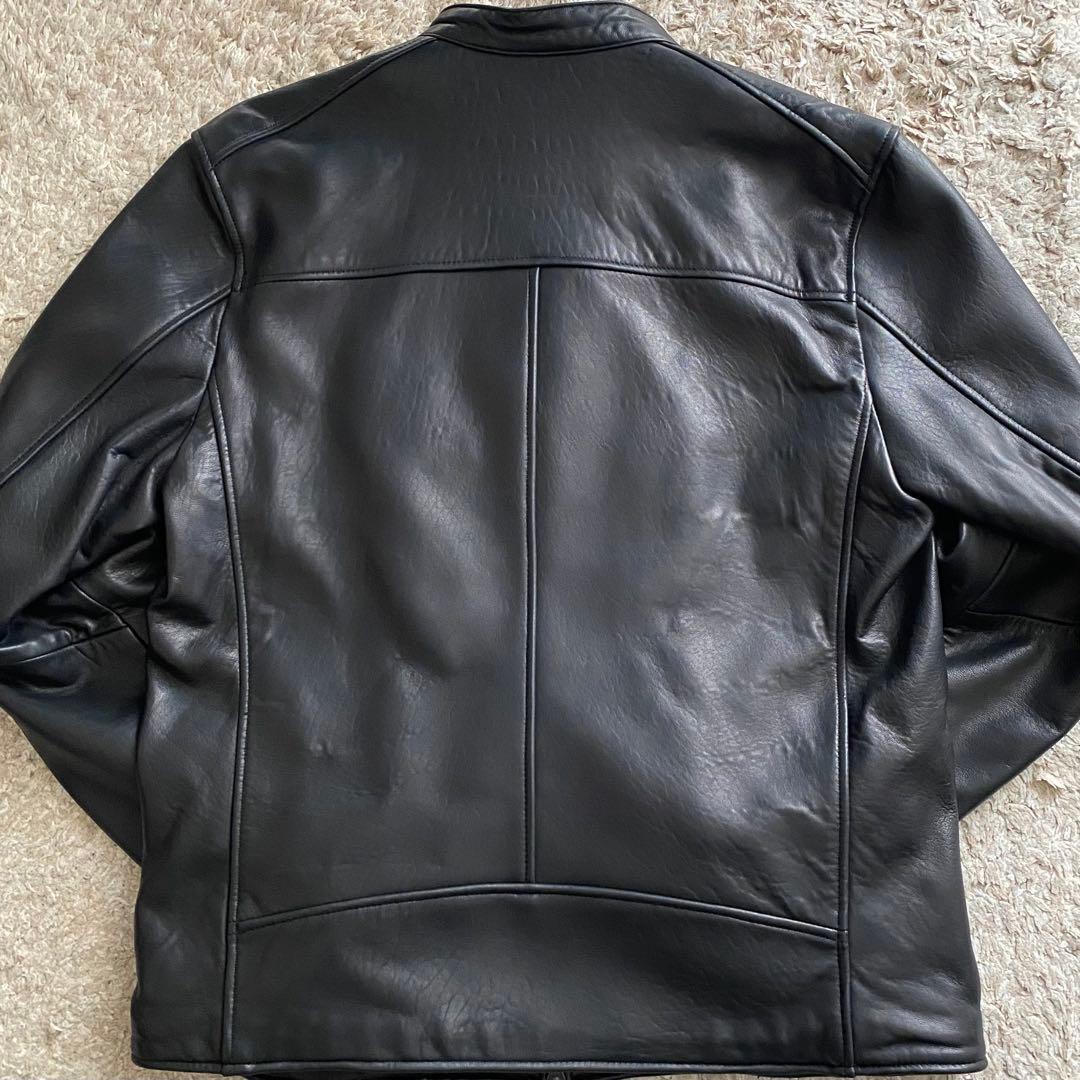 極美品✨ナノユニバース レザージャケット ライダース ブラック 黒 Lサイズ
