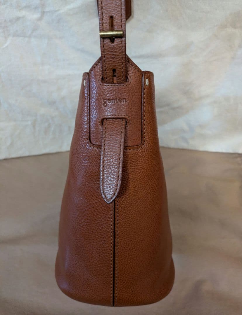 美品 genten ゲンテン トスカノーブルⅡ ショルダー 2way バケツ型