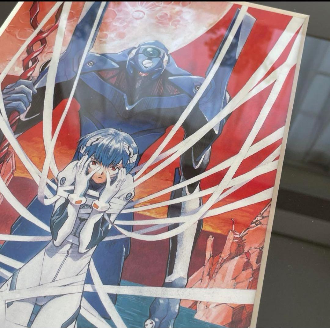 1990's VNTG【旧劇エヴァンゲリオン】額装品 スクラップポスター
