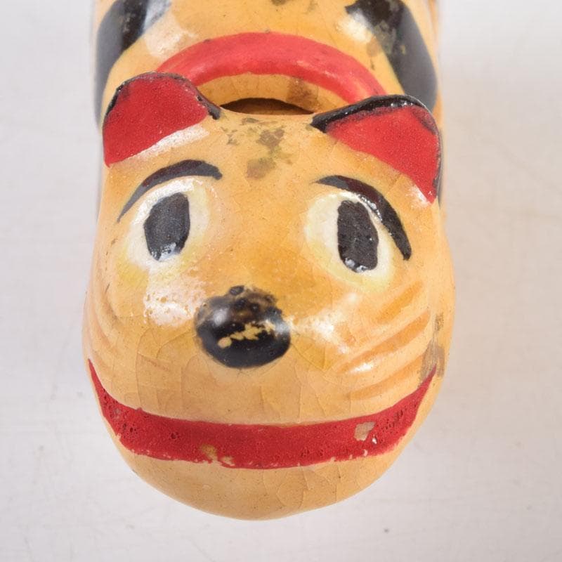 茶道具　京焼　清水六兵衛造　色絵　虎香合　干支　共箱　V　8807