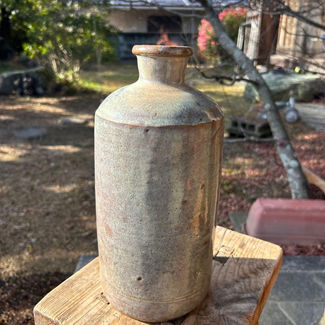 古美術 李朝 会寧 陶器 徳利とタグに記載あり