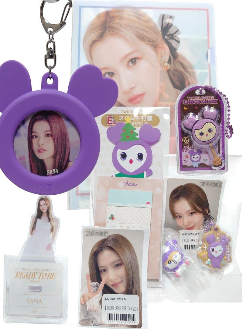 【SANA•サナ】TWICE　チャーム　アクスタ　ファイル　ステッカー　缶バッジ