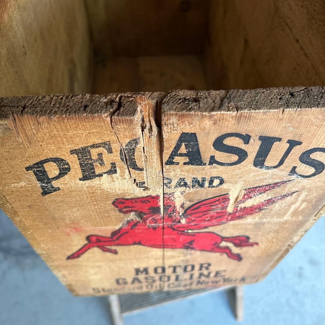 U.S.Aヴィンテージ SOCONY 木箱 vintage wooden box