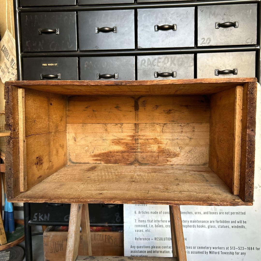 U.S.Aヴィンテージ SOCONY 木箱 vintage wooden box
