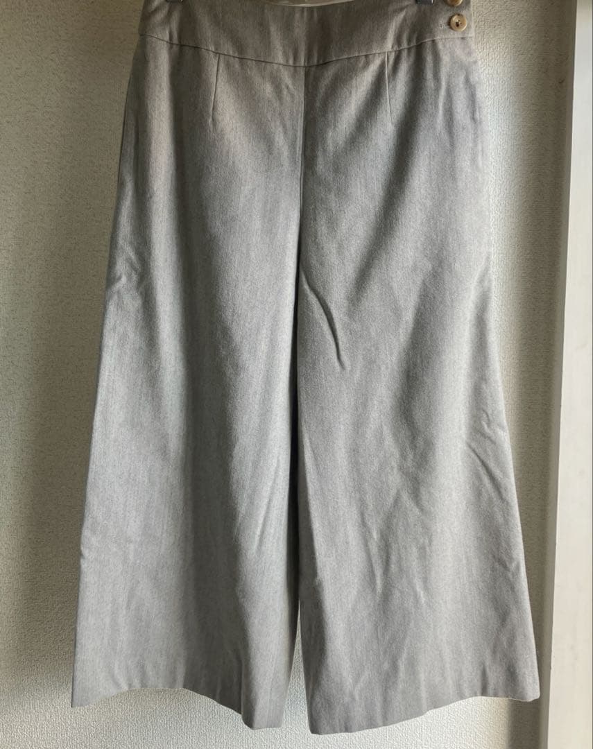 【美品】マーガレットハウエル　カシミヤ混　ワイドトラウザー