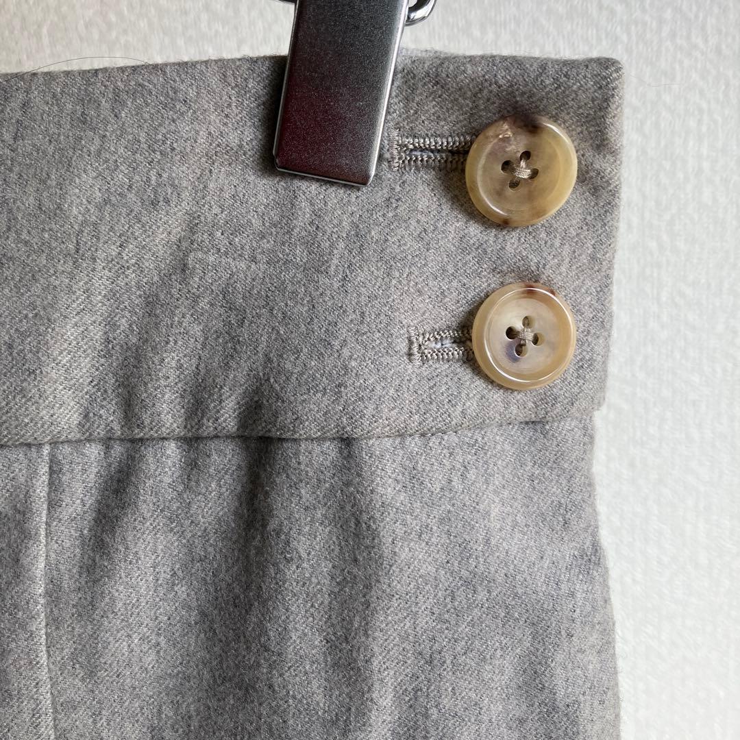 【美品】マーガレットハウエル　カシミヤ混　ワイドトラウザー