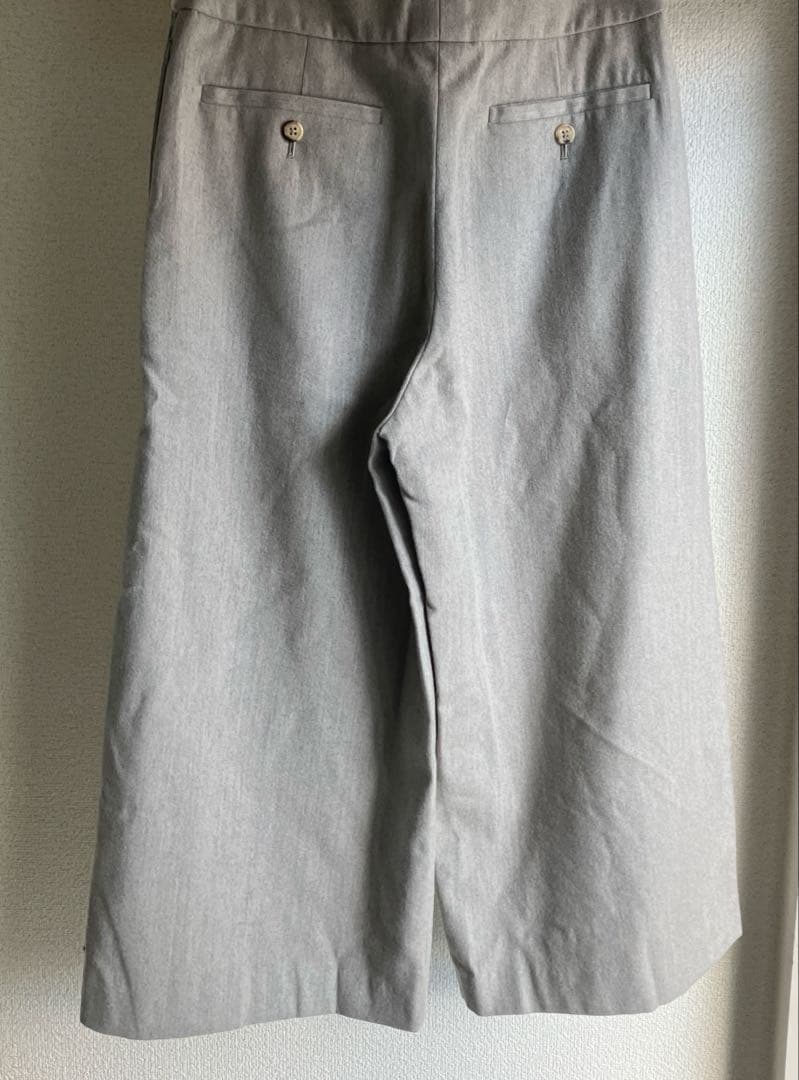 【美品】マーガレットハウエル　カシミヤ混　ワイドトラウザー