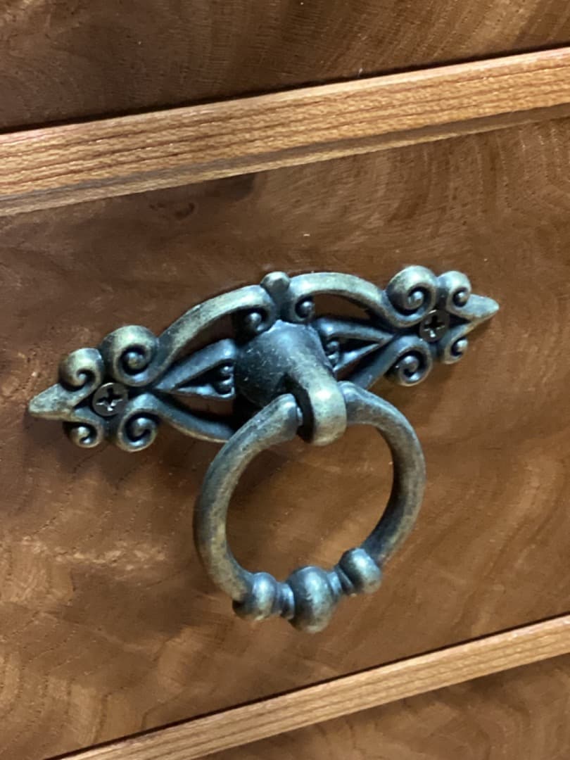 No3・無垢材銘木小引き出し 欅　高さ42cm