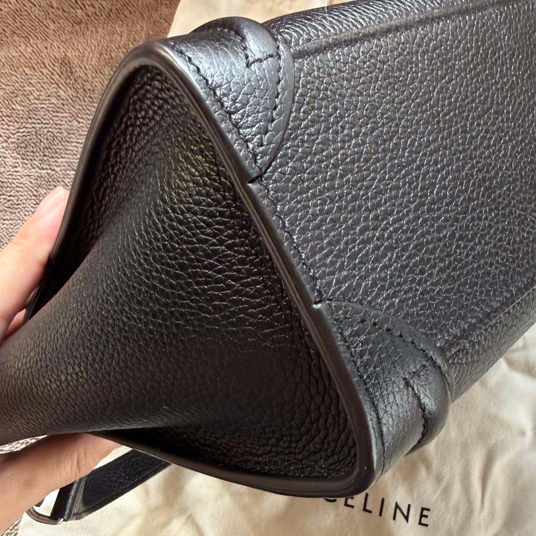 mame CELINE ラゲージナノ ブラック ショルダーバッグ