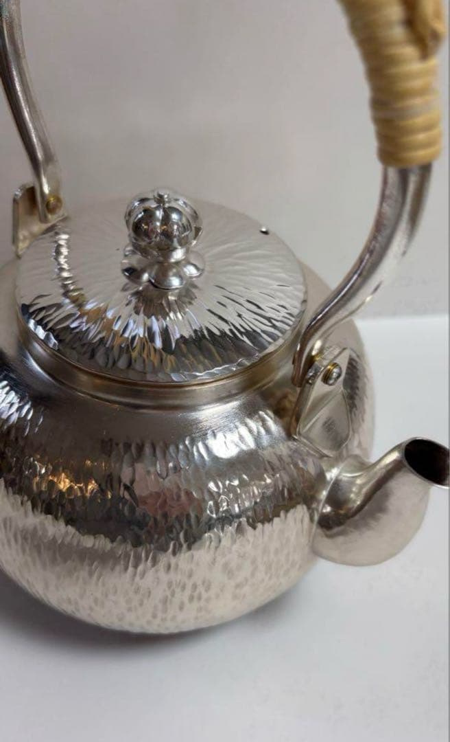 新品　銅瓶　石目模様　湯沸　ヤカン　茶器