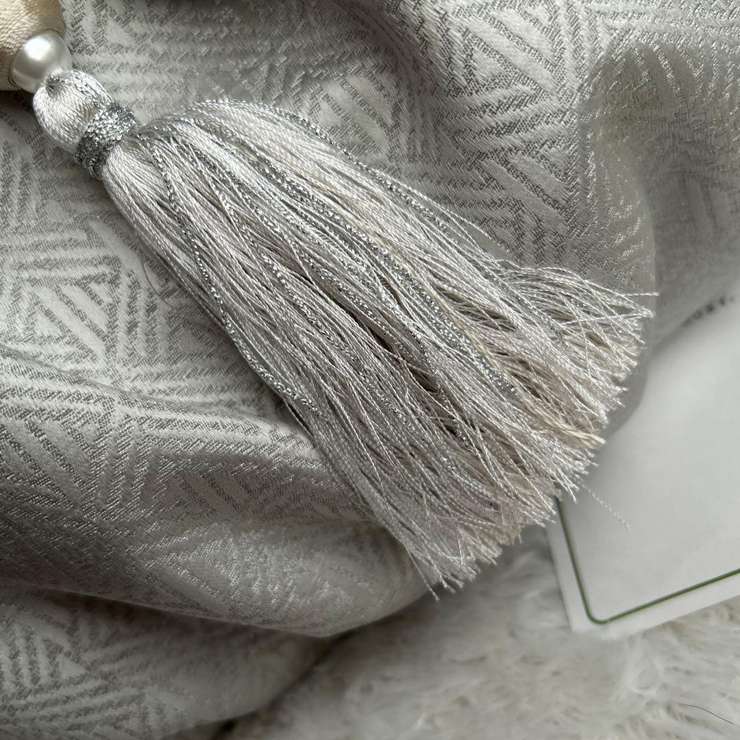 IWASA きものすなお×岩佐　タッセル　ハンドバッグ　銀鈴　GINRIN