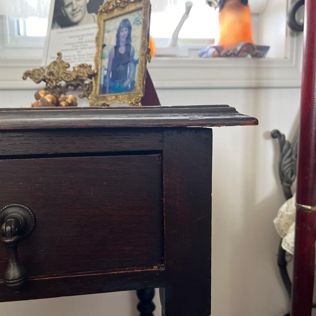 イギリス ホールテーブル ボールターンレッグ　アンティーク