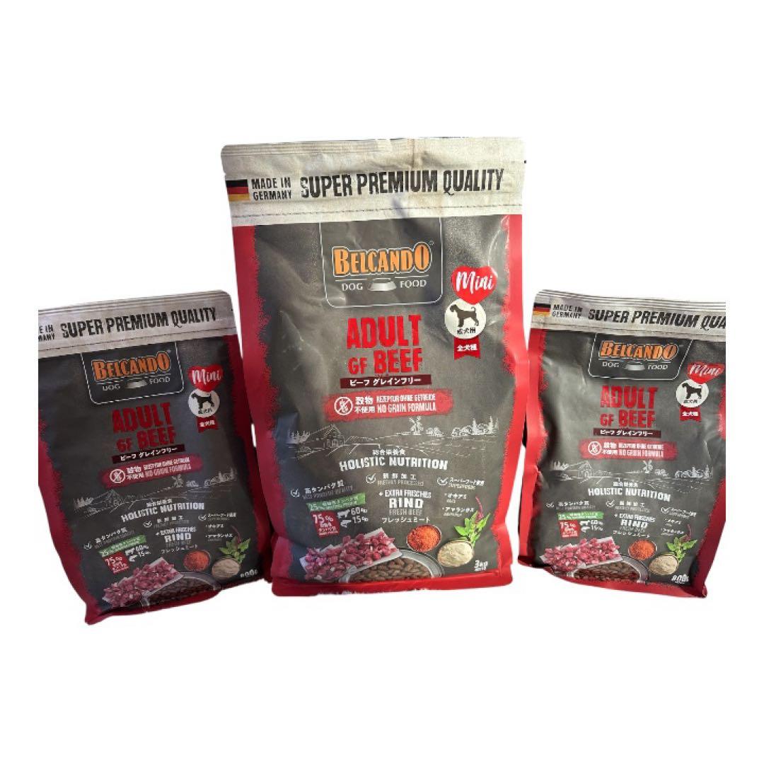 BELCANDOドライフード 3kg & 800g ×3