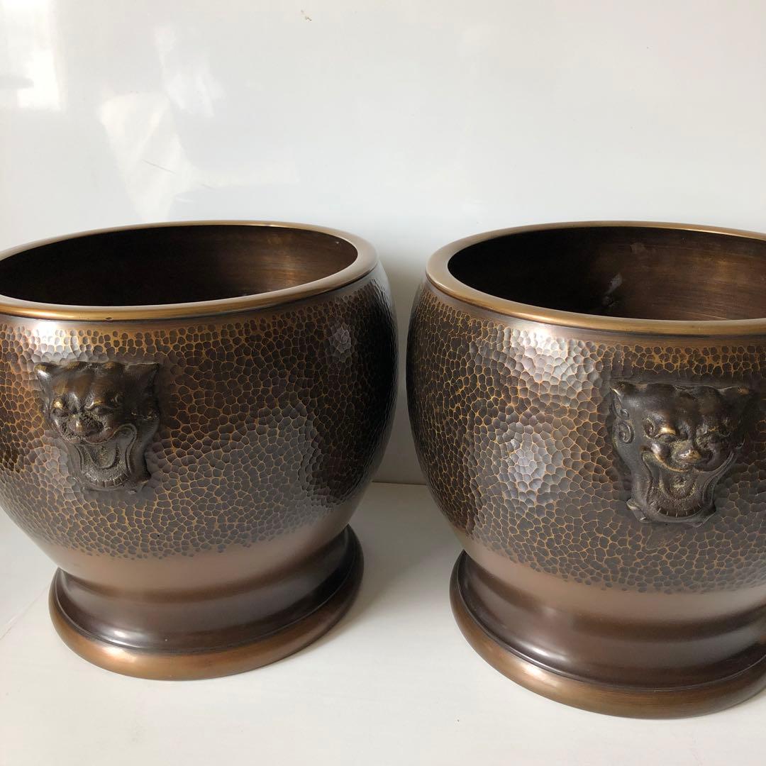 銅製　火鉢　2セット　昭和初期