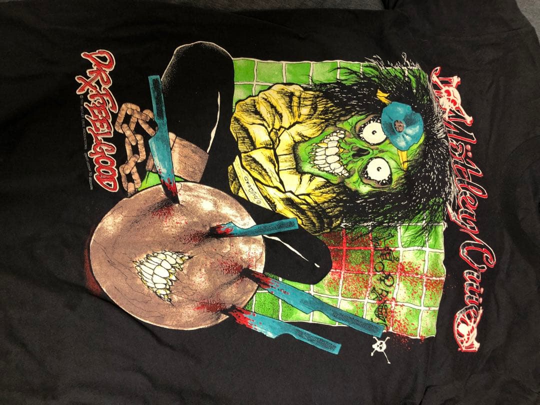 80s MOTLEY CRUE モトリークルー DR. FEELGOOD バンT