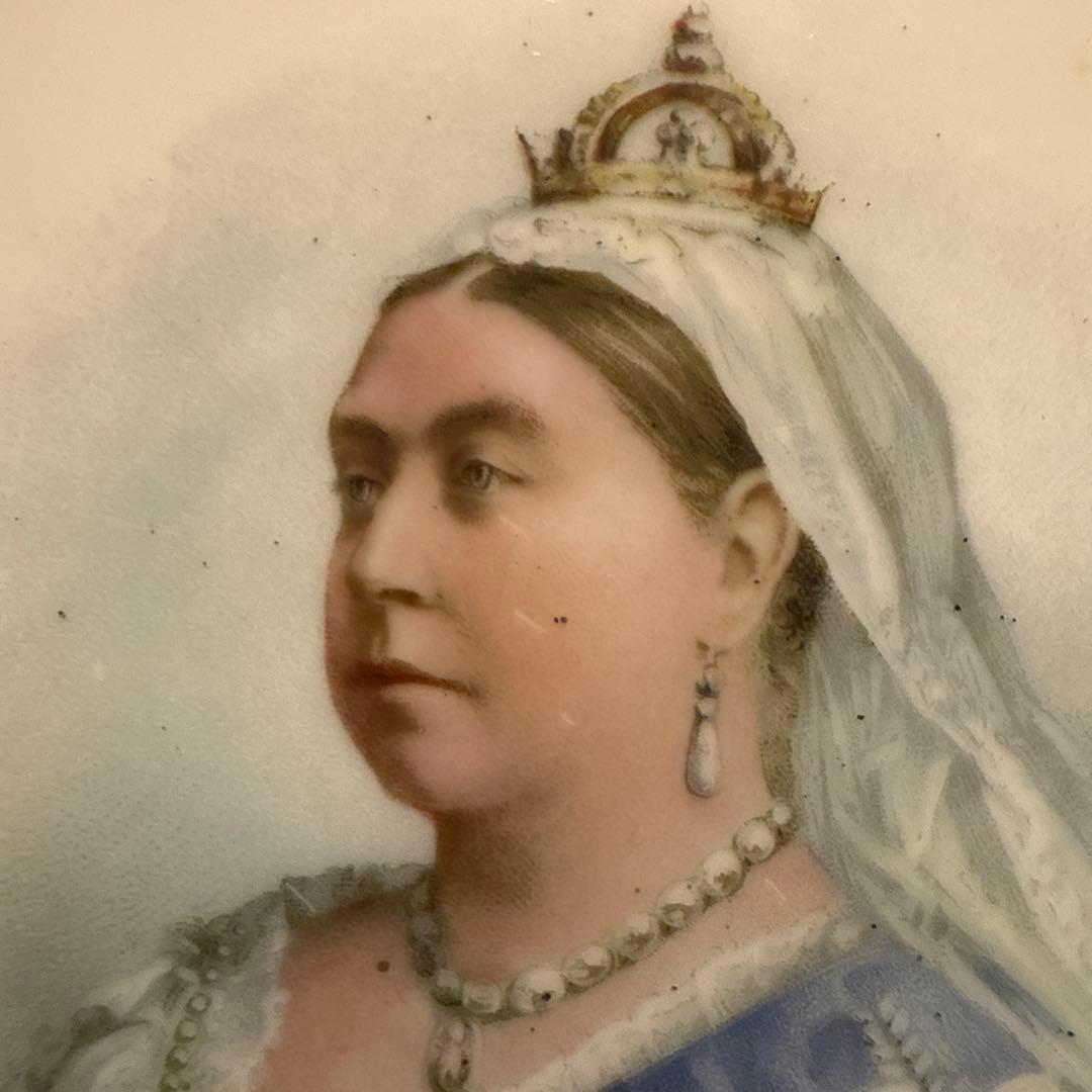 1897年 ヴィクトリア女王即位60周年ダイヤモンドジュビリー記念 飾り皿