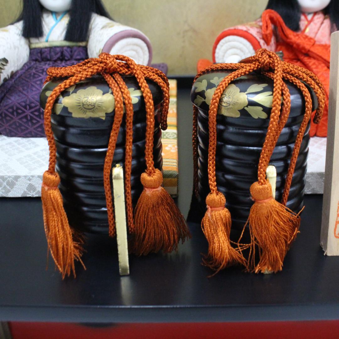 ◇特選 人形 無形文化財 原米州 古典巻袖雛 親王飾り 雛人形 米州人形