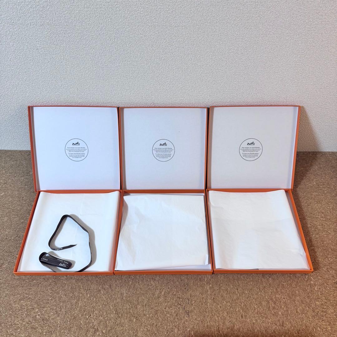 【美品】エルメス 空箱 8個 カレ90 スカーフ