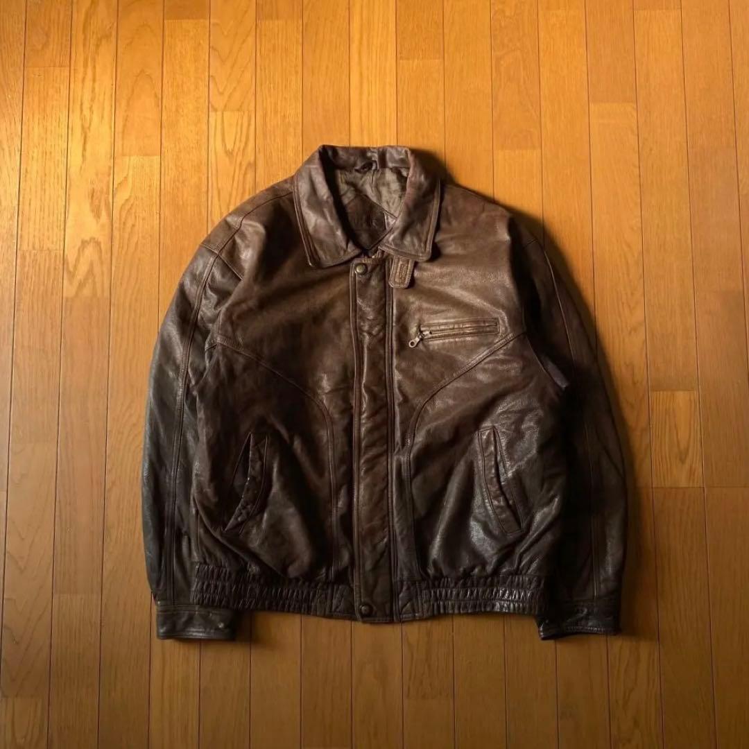 本革 90s レザージャケット G1 A2 フライトジャケット ライダース 短丈
