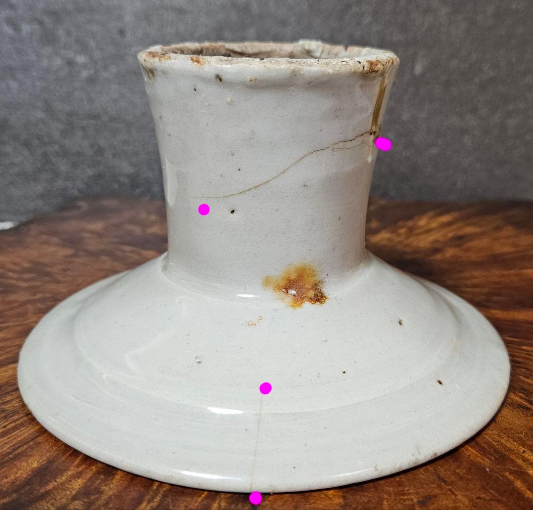 李氏朝鮮時代　李朝白磁　高台皿　台皿　祭器　高坏　李朝白磁皿　李朝堅手　李朝工芸