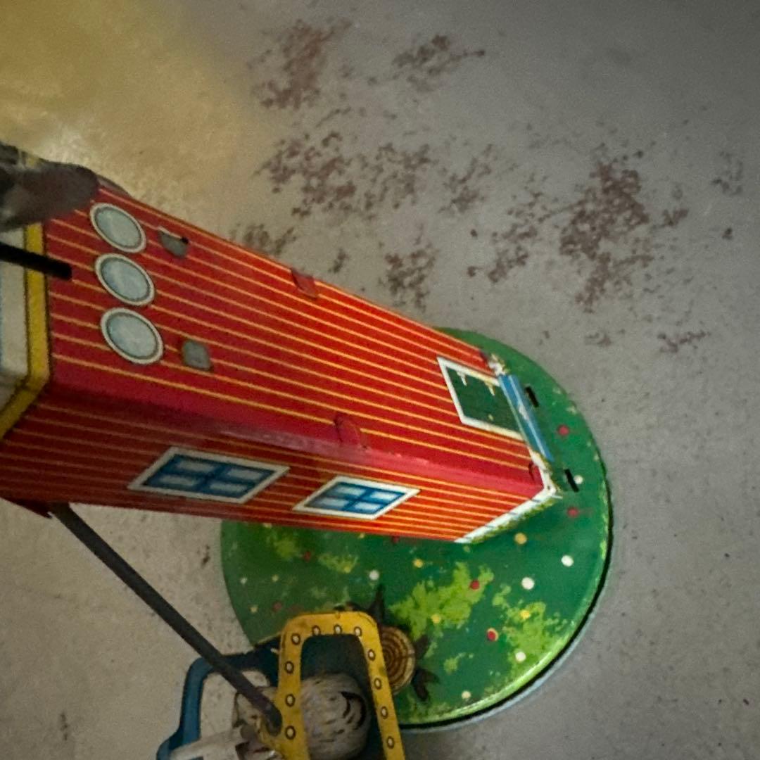 お値下げ‼️ブリキ観覧車 アンティーク雑貨 猫動物キャラクタージャンク