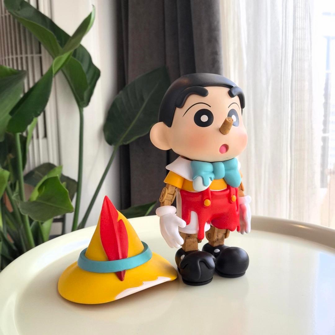 クレヨンしんちゃん ピノキオ フィギュア 帽子付き約26cm