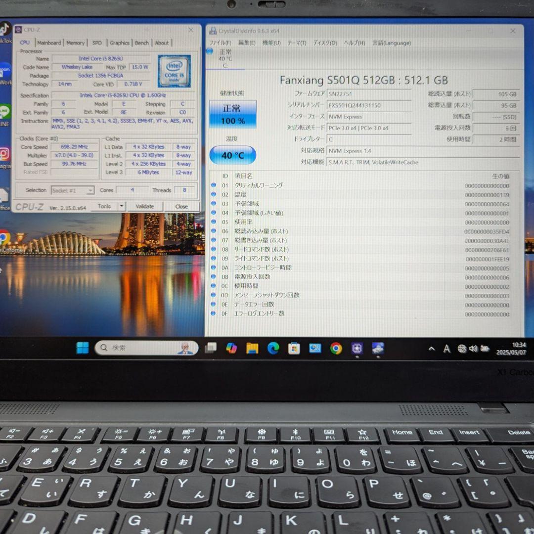 Windowsノート本体 Lenovo ThinkPad X1 Carbon 7th Core i5
