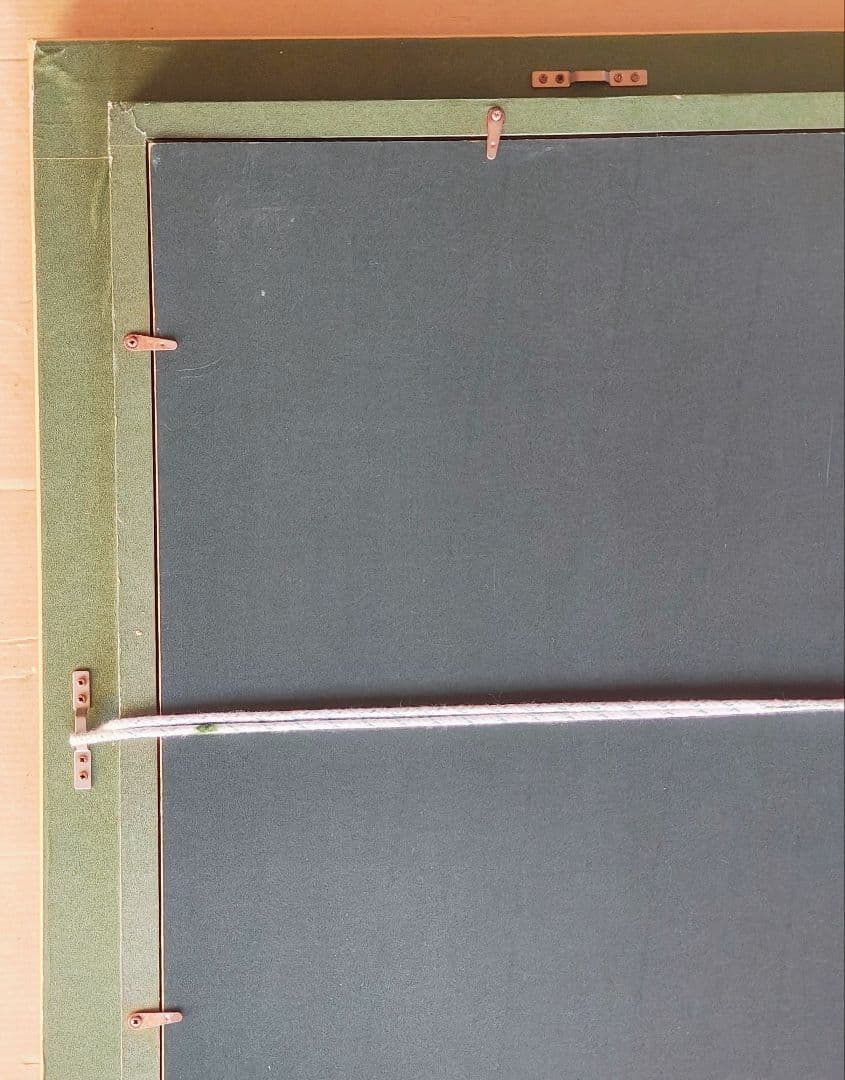 F15号 油絵・額縁セットアンティーク調 ゴールド アクリル板仕様 +神社 大楠