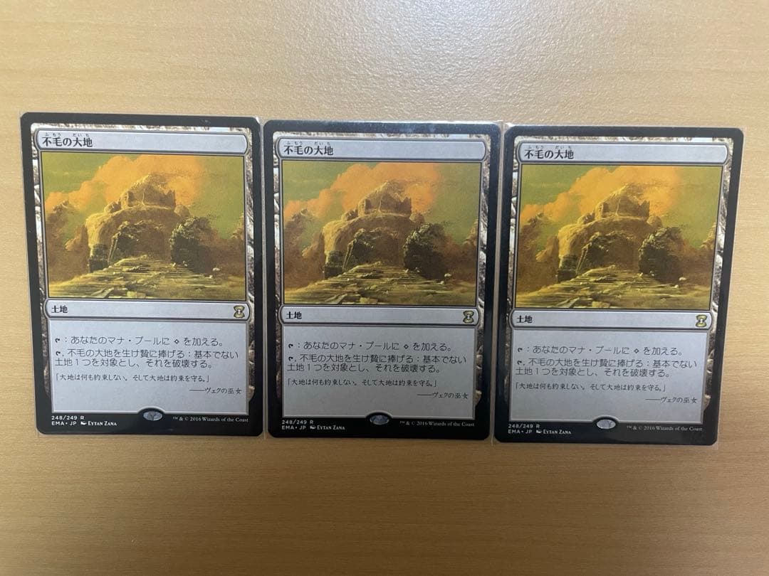 不毛の大地　日本語　3枚セット