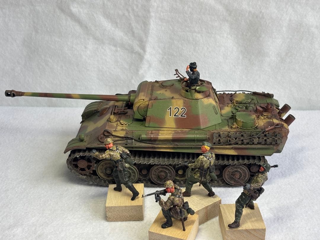 1／３５ドイツ陸軍パンサーG戦車プラモデル完成品