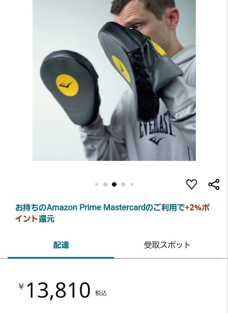 EVERLAST 　ボクシンググローブ　ミット　セット