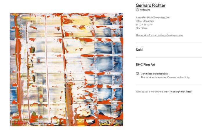 Gerhard Richter ゲルハルト•リヒター ポスター