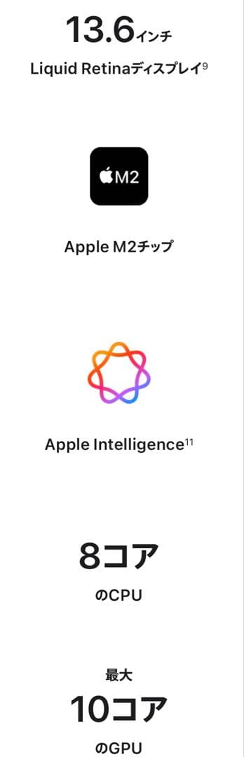 MacBook Air M2 （使用頻度少、カバー等付属）8GB 256SSD