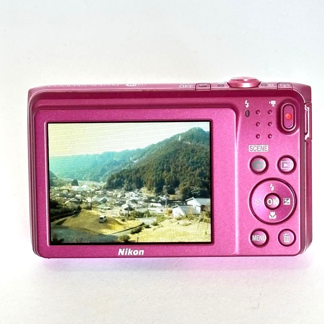 【美品】Nikon COOLPIX S3700 ニコン デジカメ　SDカード付