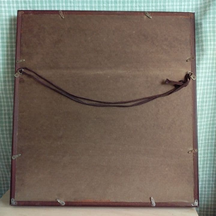 日本画 赤竹のシルエット画 東坡遺意(とうはのいをのこす)